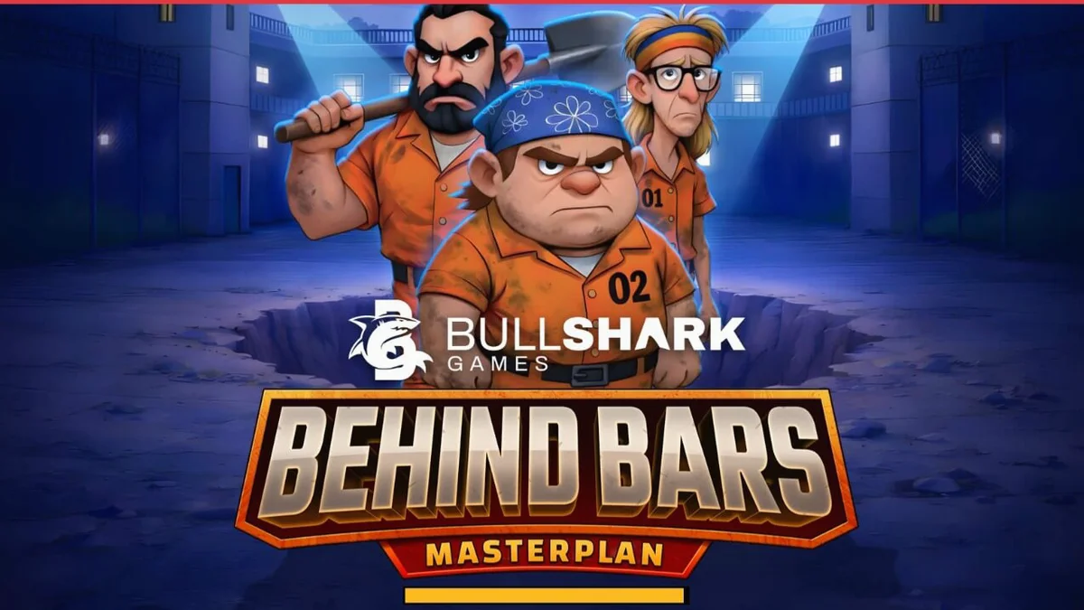 Behind Bars Masterplan স্লট গেমের একটি দৃশ্য যেখানে জেল থেকে পালানোর থিম ফুটে উঠেছে